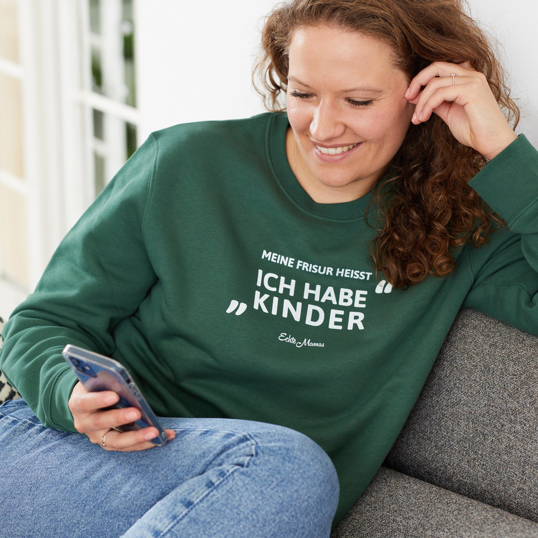 Sweatshirt: Meine Frisur heißt "Ich habe Kinder"