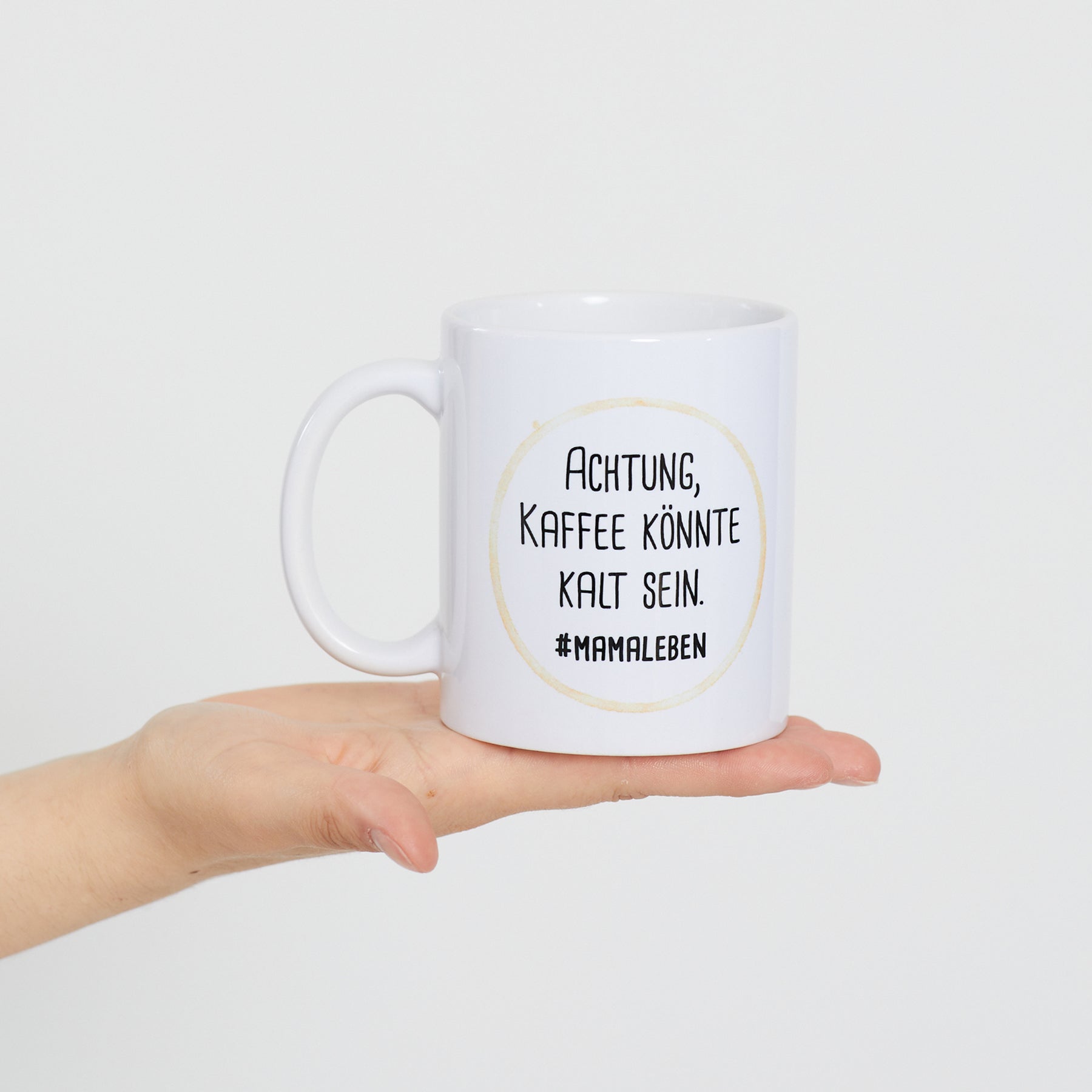 Tasse: Achtung, Kaffee könnte kalt sein…