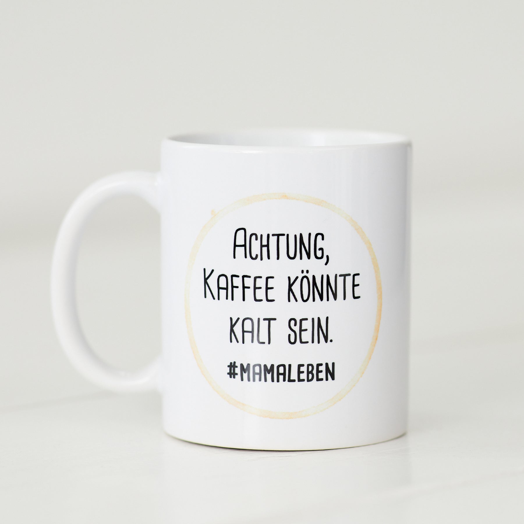 Tasse: Achtung, Kaffee könnte kalt sein…